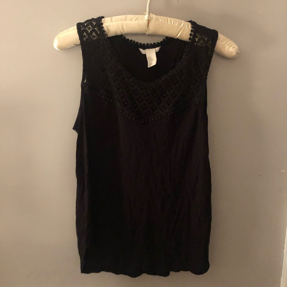 Black tank top